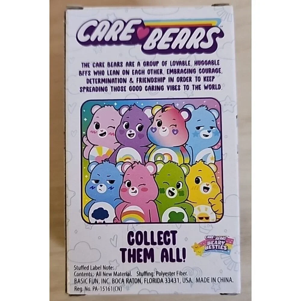 NEW, Care Bears GRUMPY Bear BLUE Micro Mini 3” Plush Stuffed Animal Basic Fun